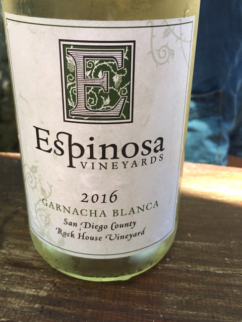 Espinosa Vineyards - Garnacha Blanca - 2016