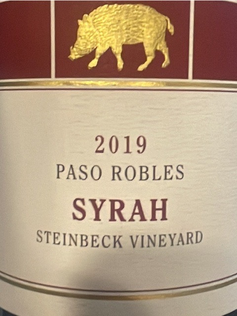 Eberle - Steinbeck Vineyard Syrah - 2019