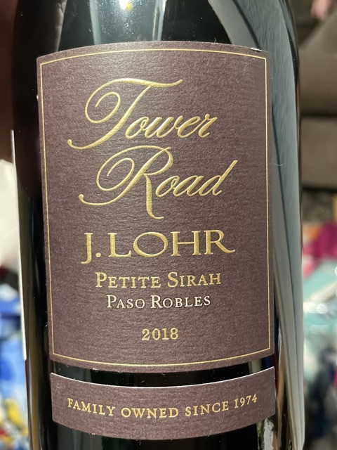 J. Lohr Vineyards &amp; Wines - Tower Road Petite Sirah - 2018