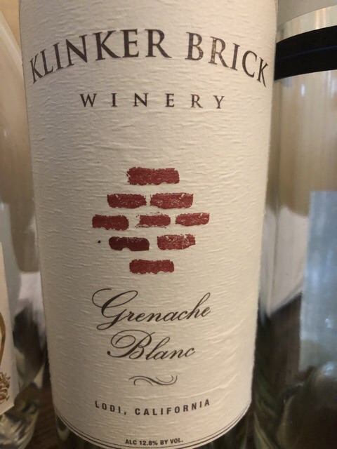 Klinker Brick - Grenache Blanc - 2017