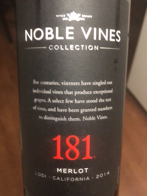 Noble Vines - 181 Merlot - 2014