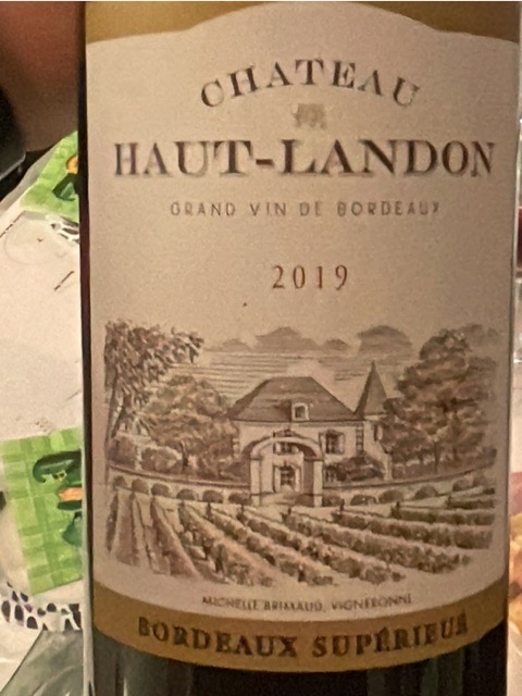 Château Haut Landon - Bordeaux Supérieur - 2019