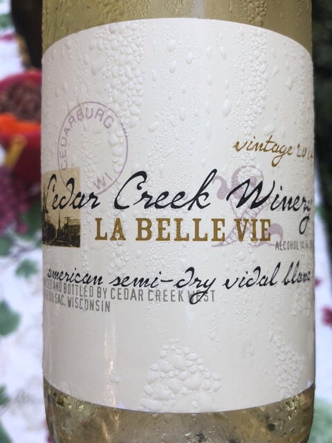 Cedar Creek Winery - American Semi Dry Vidal Blanc - 2014