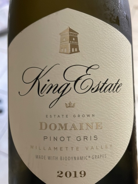 King Estate - Domaine Pinot Gris - 2019
