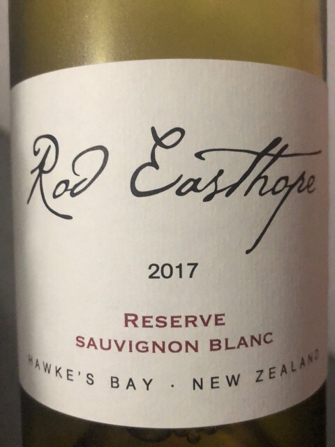 Rod Easthope - Reserve Sauvignon Blanc - 2017
