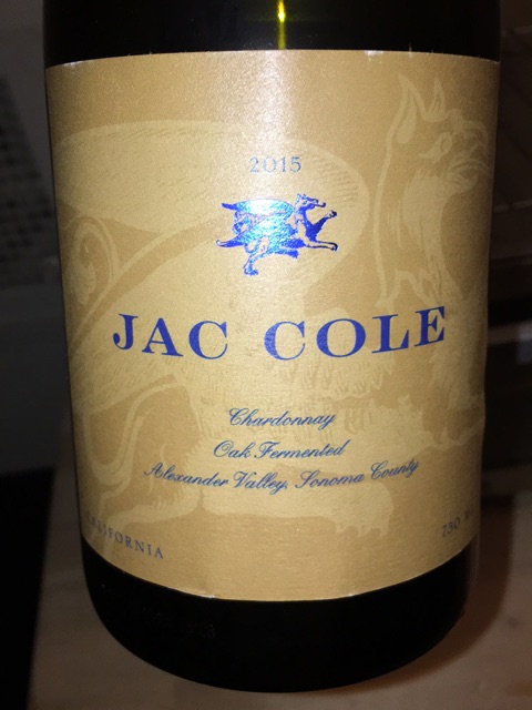 Jac Cole - Oak Fermented Chardonnay - 2015