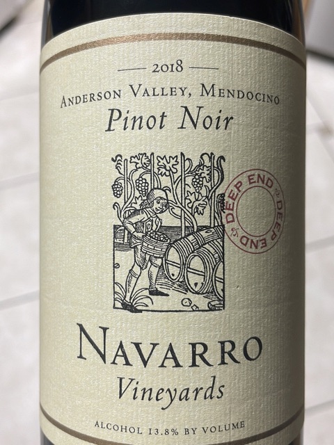 Navarro Vineyards - Deep End Blend Pinot Noir - 2018