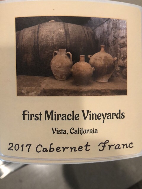 First Miracle Vineyards - Cabernet Franc - 2017