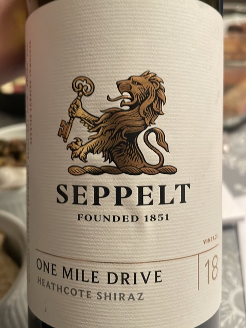 Seppelt - One Mile Drive Shiraz - 2018
