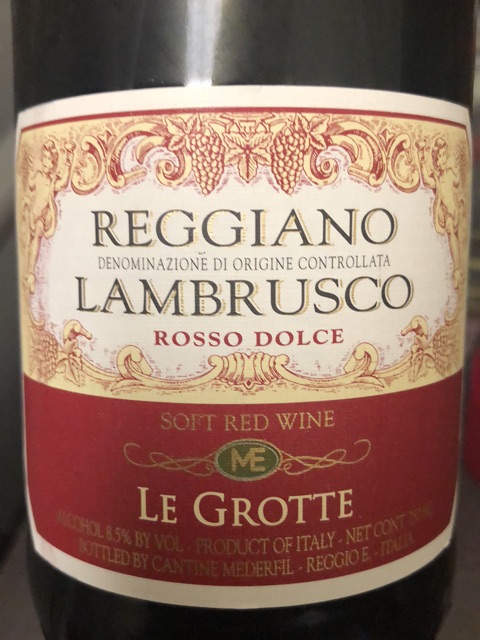 Medici Ermete - Le Grotte Lambrusco Reggiano Rosso Dulce - 2013