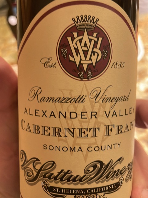 V. Sattui - Ramazzotti Vineyard Cabernet Franc - 2016