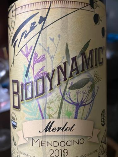 Frey - Biodynamic Merlot - 2019
