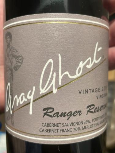 Gray Ghost Winery - Ranger Reserve - 2019