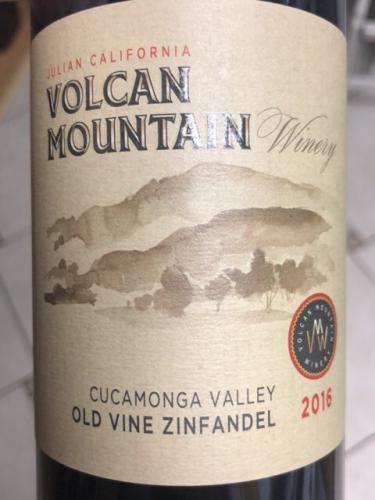 Volcan Mountain Winery - Old Vine Zinfandel - 2016