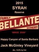 Bellante Family Winery - Jack McGinley Vineyard Reserve Syrah - 2015