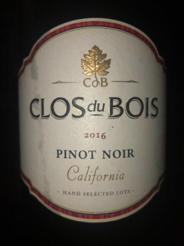 Clos du Bois - Pinot Noir - 2016