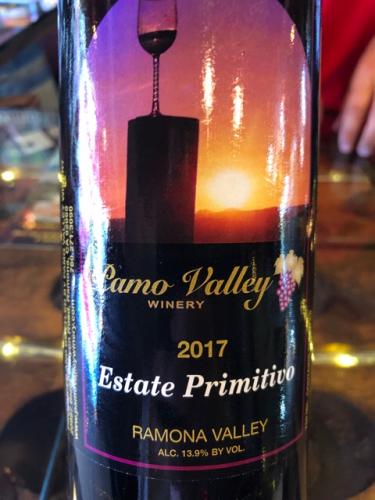 Pamo Valley - Estate Primitivo - 2017