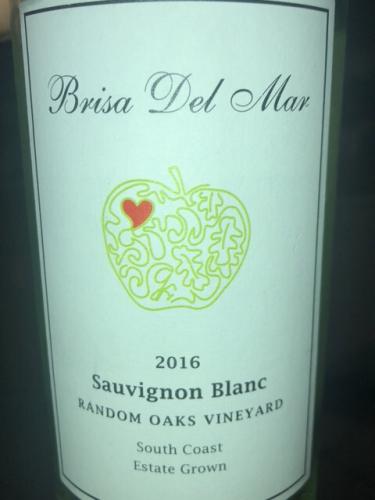 Brisa del Mar - Random Oaks Vineyard Sauvignon Blanc - 2016