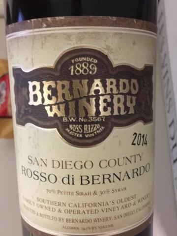 San Bernardo - Rosso di Bernardo Petite Sirah-Syrah - 2014