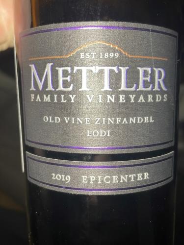 Mettler Family Vineyards - Old Vine Zinfandel 'Epicenter' - 2019