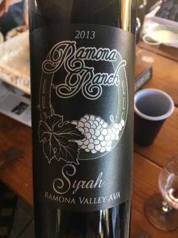 Ramona Ranch - California Syrah - 2013