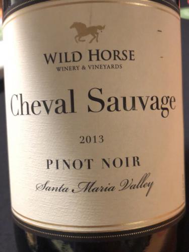 Wild Horse - Cheval Sauvage Pinot Noir - 2013