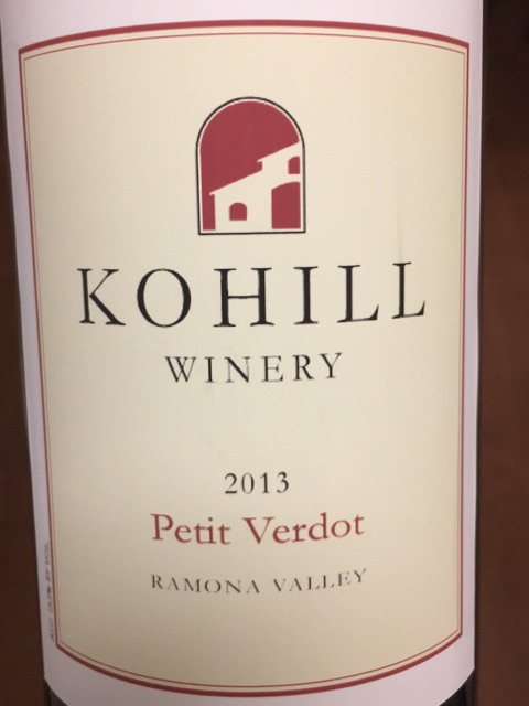 Kohill - Ramona Valley Petit Verdot - 2013