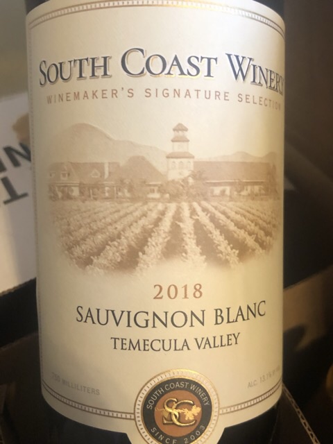 South Coast Winery - Sauvignon Blanc - 2018