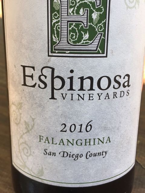 Espinosa Vineyards - Falanghina - 2016