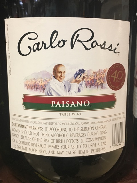 Carlo Rossi - Paisano - N.V.