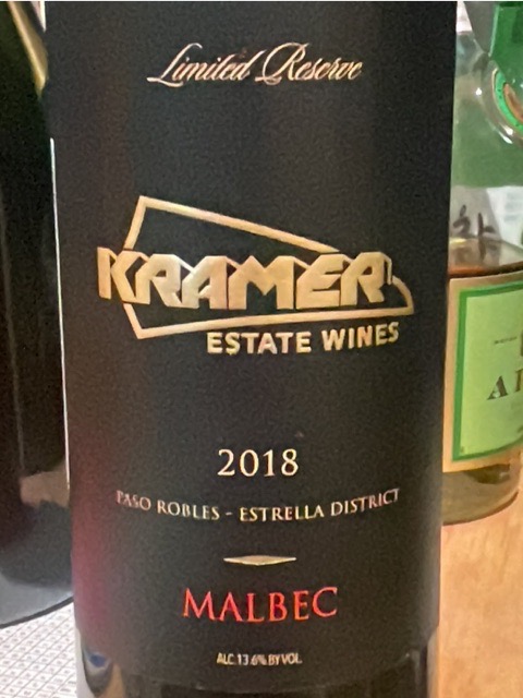 Gary Kramer Guitar Cellars - Estate Reserve Malbec - 2018