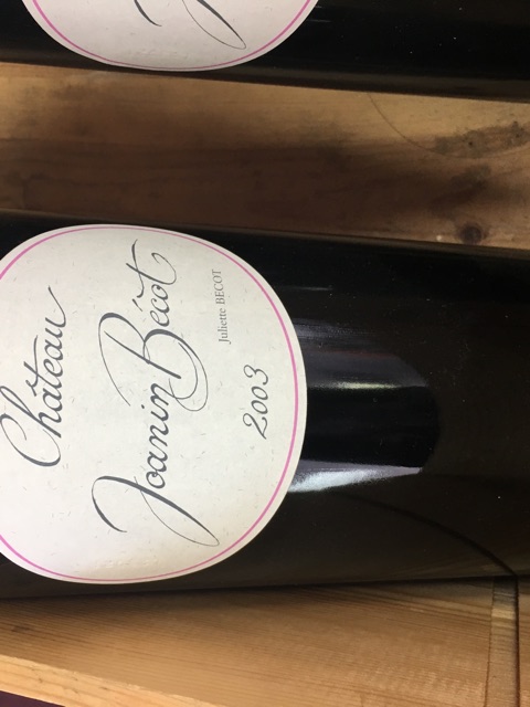 Château Joanin Bécot - Castillon - Côtes de Bordeaux - 2003