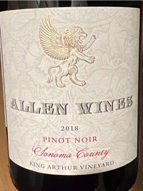 Allen Estate - Pinot Noir - King Arthur Vineyard - 2018