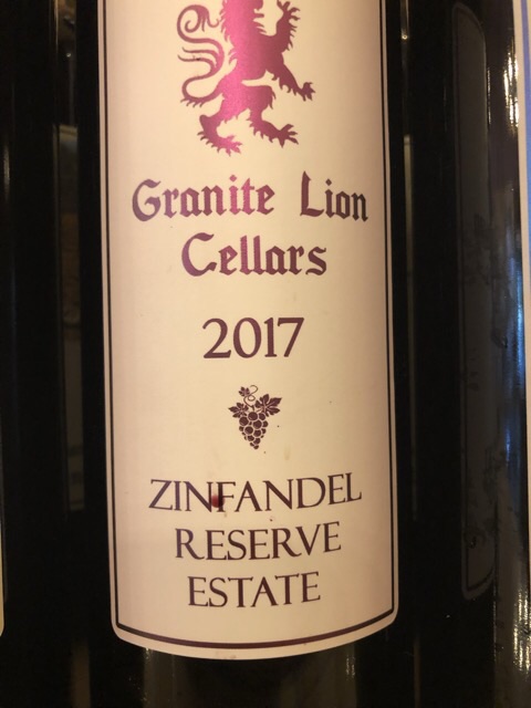 Granite Lion Cellars - Zinfandel Reserve Estate - 2017