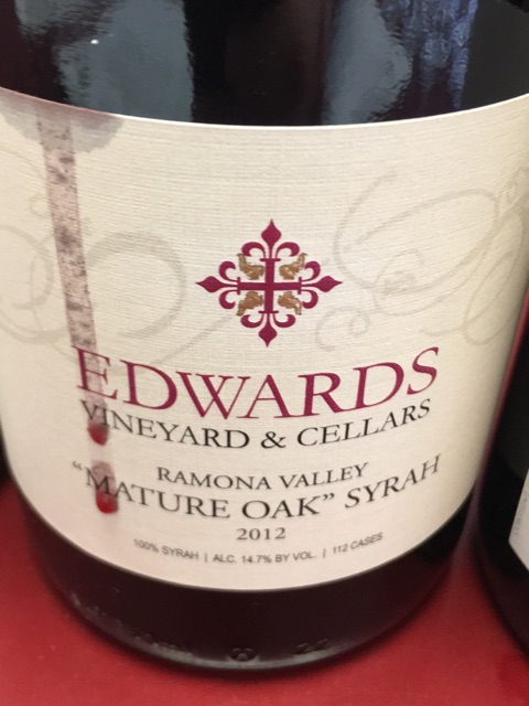 Edwards - Ramona Valley Syrah - 2012