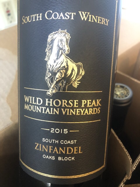 South Coast Winery - Wild Horse Peak Mountain Vineyards Oaks Block Zinfandel - 2015