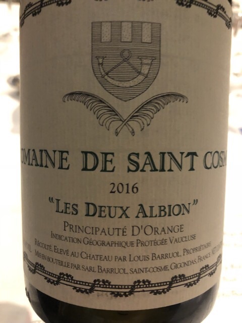 Château de Saint Cosme - Côtes du Rhône Les Deux Albion Blanc - 2016