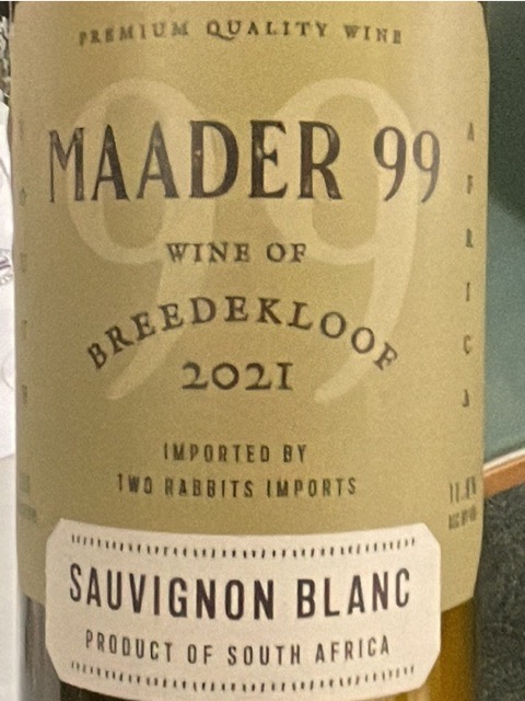 Maader 99 - Sauvignon Blanc - 2021