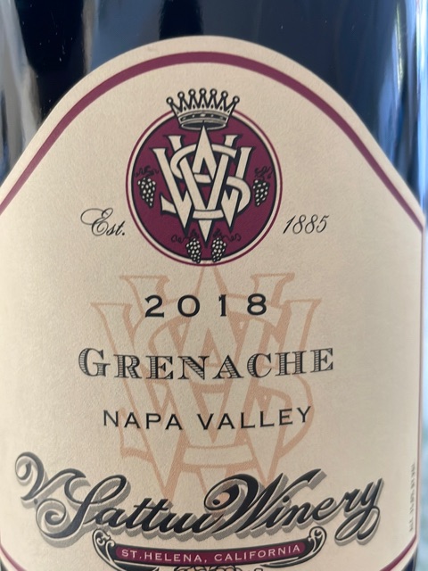 V. Sattui - Grenache Napa Valley - 2018