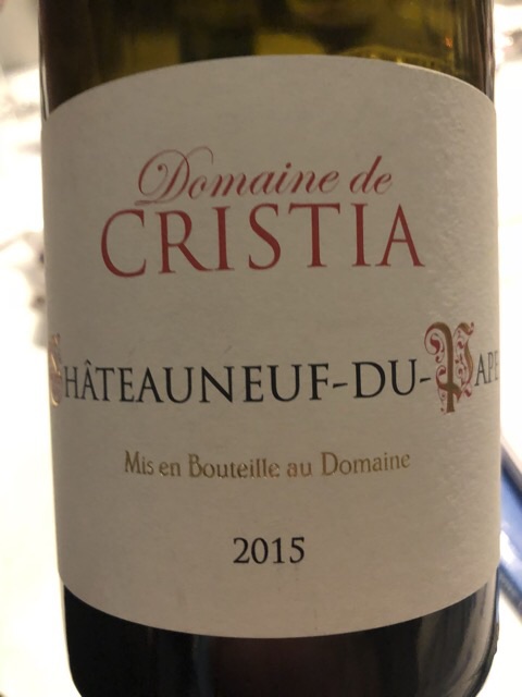 Domaine de Cristia - Châteauneuf-du-Pape Rouge - 2015