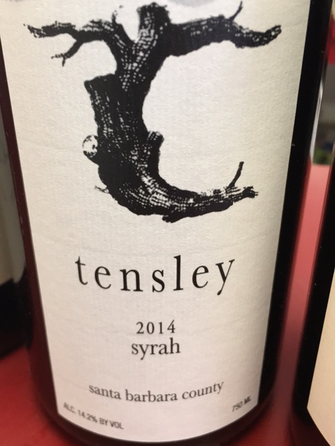 Tensley - Colson Canyon Vineyard Syrah - 2014