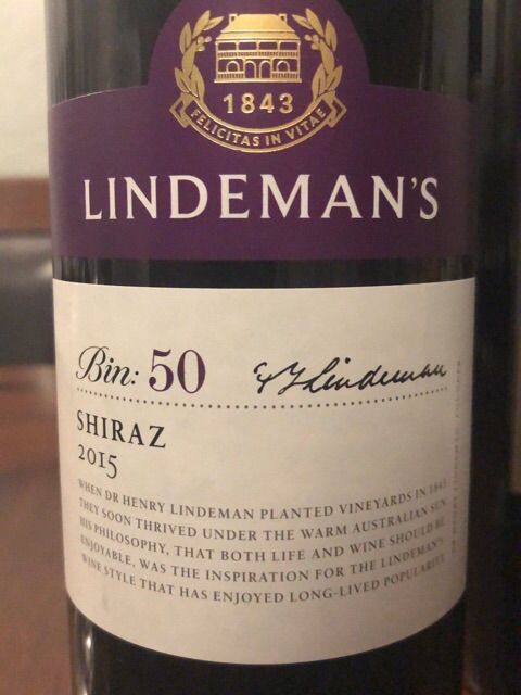 Lindemans - Bin 50 Shiraz - 2015