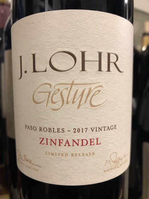 J. Lohr - Gesture Zinfandel - 2017