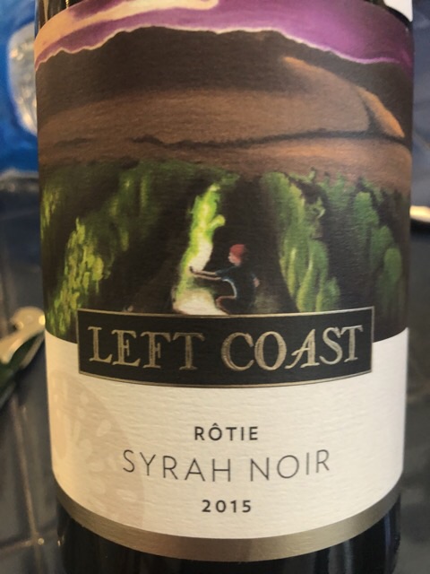 Left Coast Cellars - Rôtie Syrah Noir - 2015