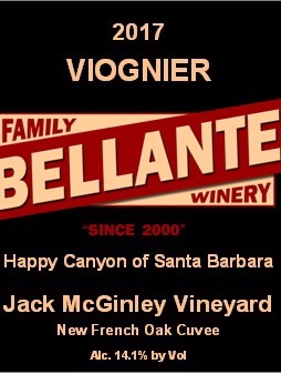 Bellante Family Winery - Viognier - Jack McGinley Vineyard (New French Cuvée) - 2017