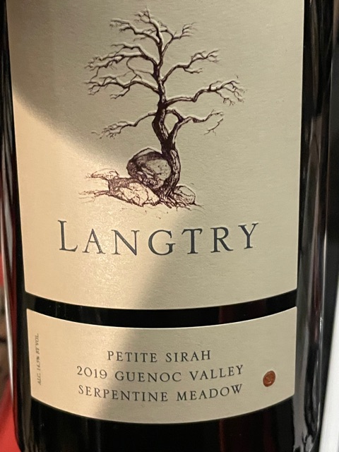 Langtry Estate - Serpentine Meadow Petite Sirah - 2019