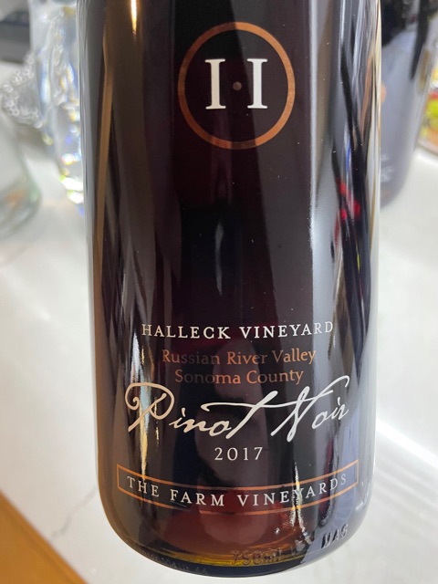 Halleck Vineyard - The Farm Vineyards Pinot Noir - 2017