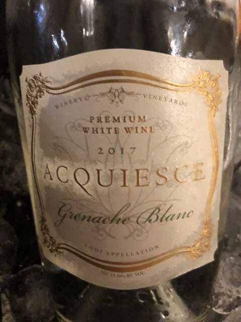 Acquiesce - Picpoul Blanc Premium White - 2017