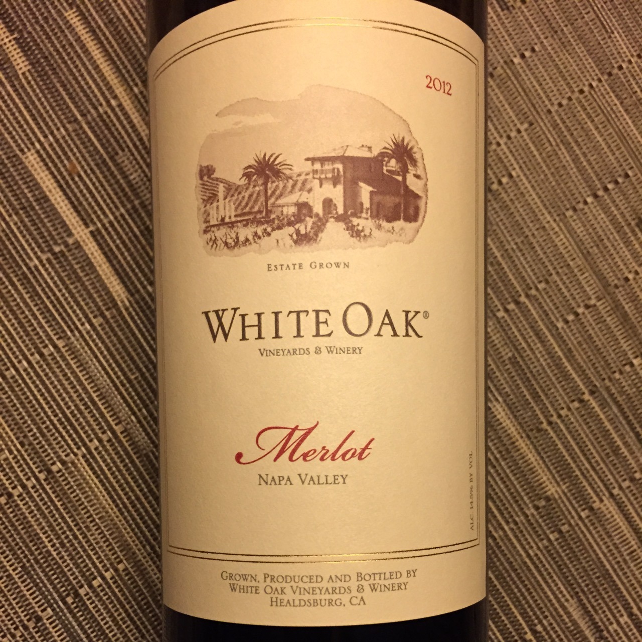 White Oak - Merlot - 2012
