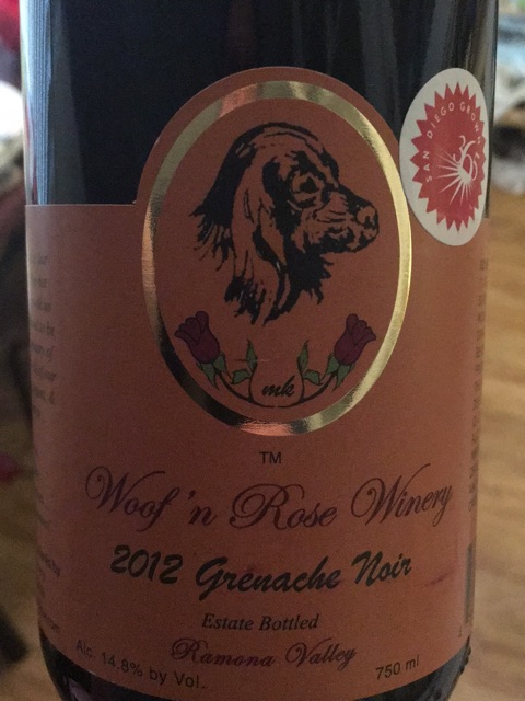 Woof n Rose - Grenache Noir - 2012